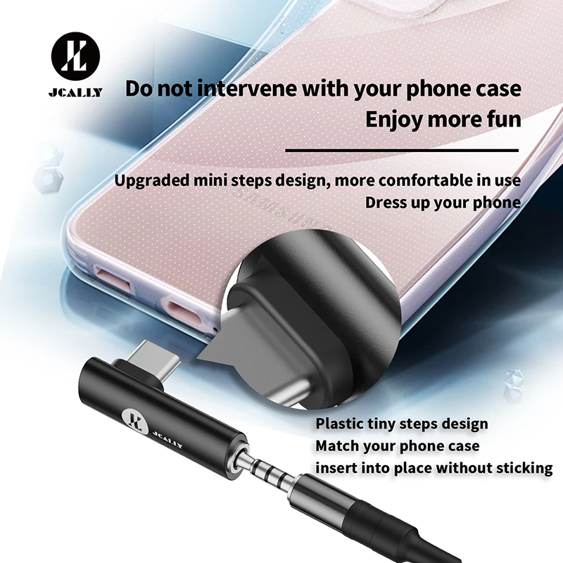 JCALLY JA3T Digital Audio Portable DAC Type-C to 3.5mm (32bit384KHz) - L Plug (1)