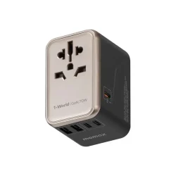 Momax 1-World 70W GaN 5 Ports Universal Travel Charger (UA8A) (1)