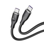 Voltme Powerlink Moss Liquid Silicon 5A 3.3ft 1M USB-C Cable Emarker Black (1)