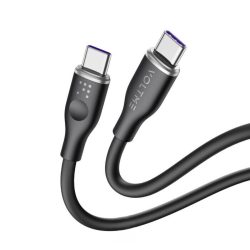 Voltme Powerlink Moss Liquid Silicon 5A 3.3ft 1M USB-C Cable Emarker Black (1)
