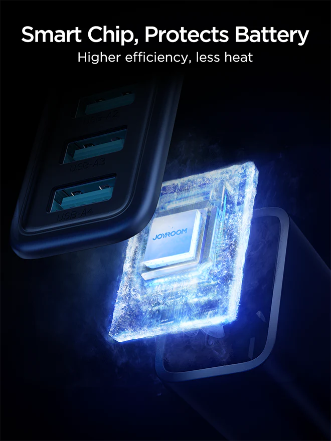 Joyroom JR-TCN03 4.8A 4USB Charger-Black UK (1)