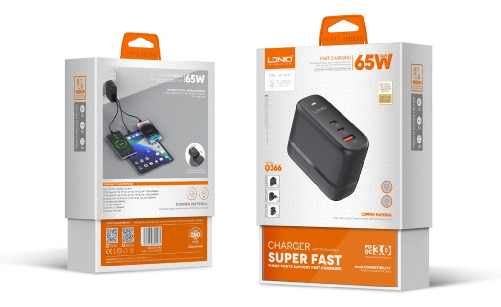LDNIO Q366 65W GaN Supper Fast Charger (1)