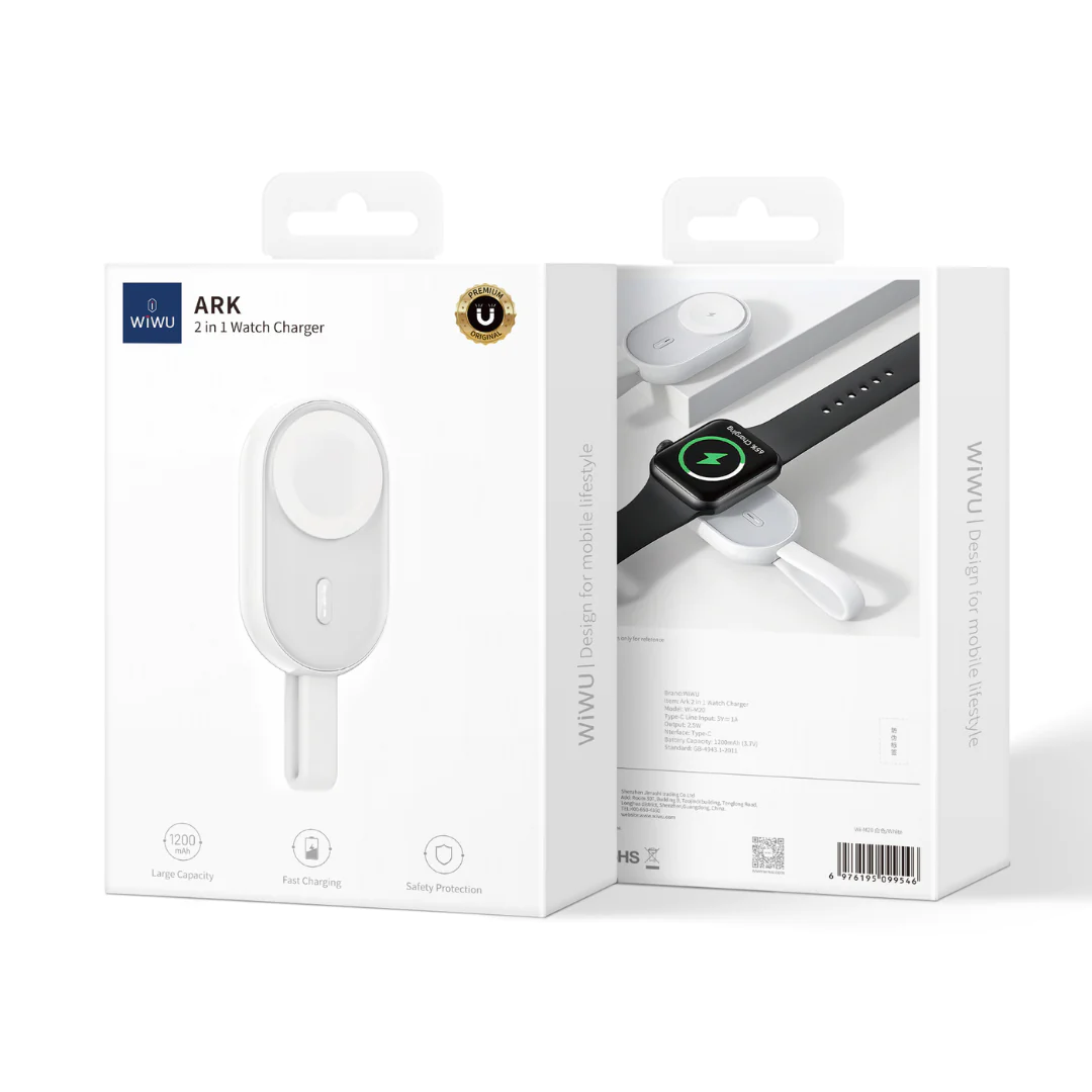 WiWU ARK Wi-M20 2 in 1 Watch Charger (2)
