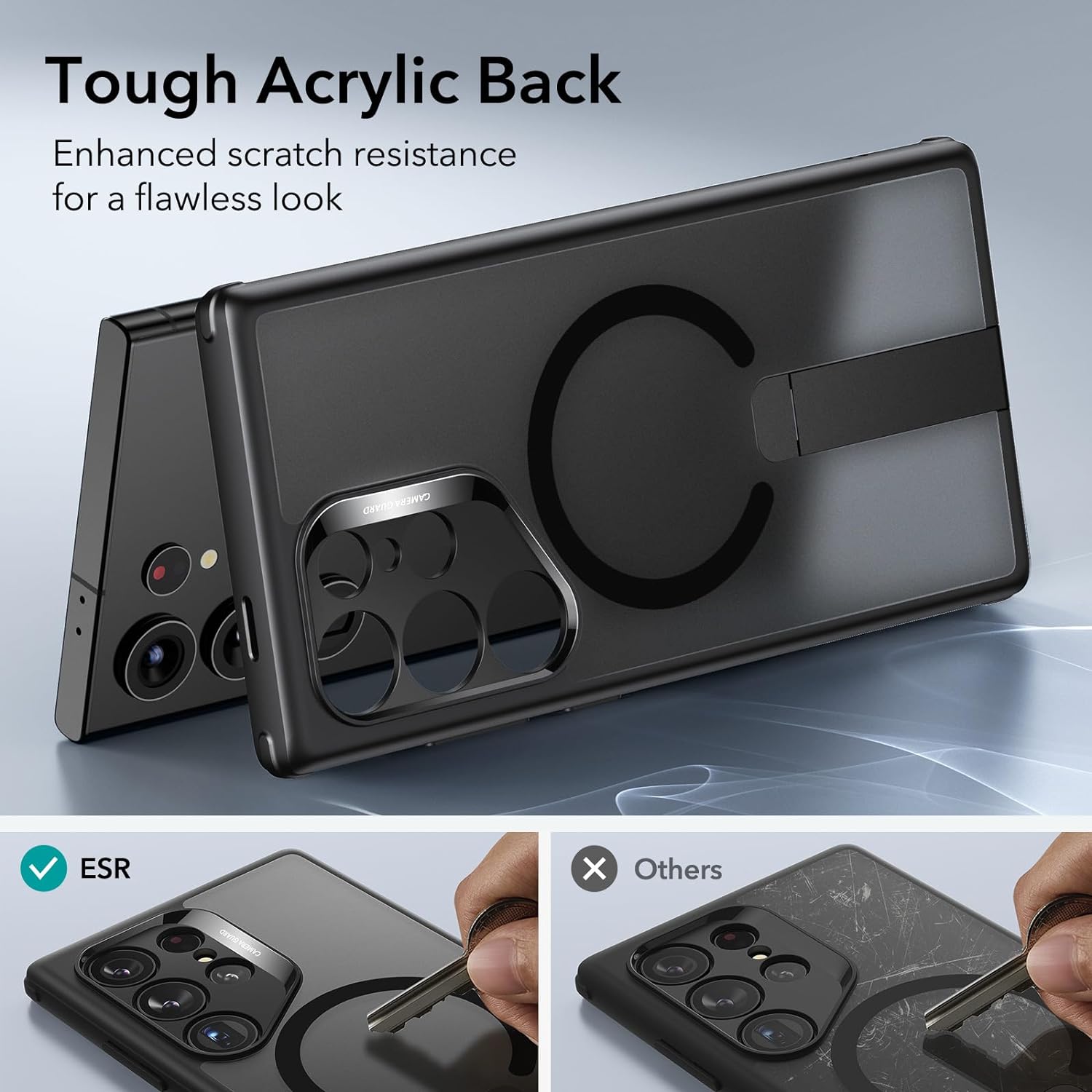 ESR Boost Flickstand HaloLock MagSafe Kickstand Case for Samsung S24 Ultra (1)