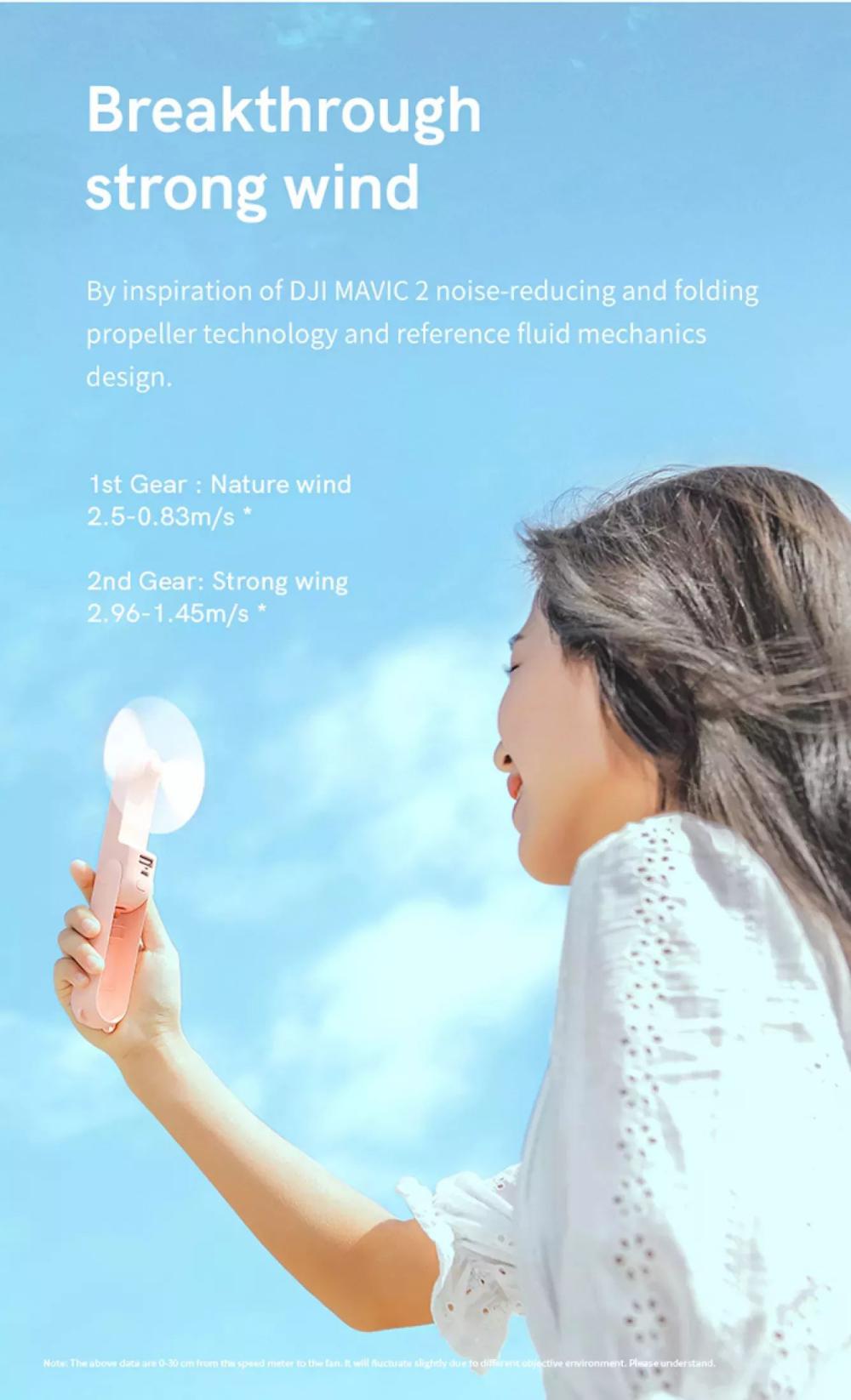 JISULIFE F8X Mini Fan Portable Fan (New Upgrade Version) (1)