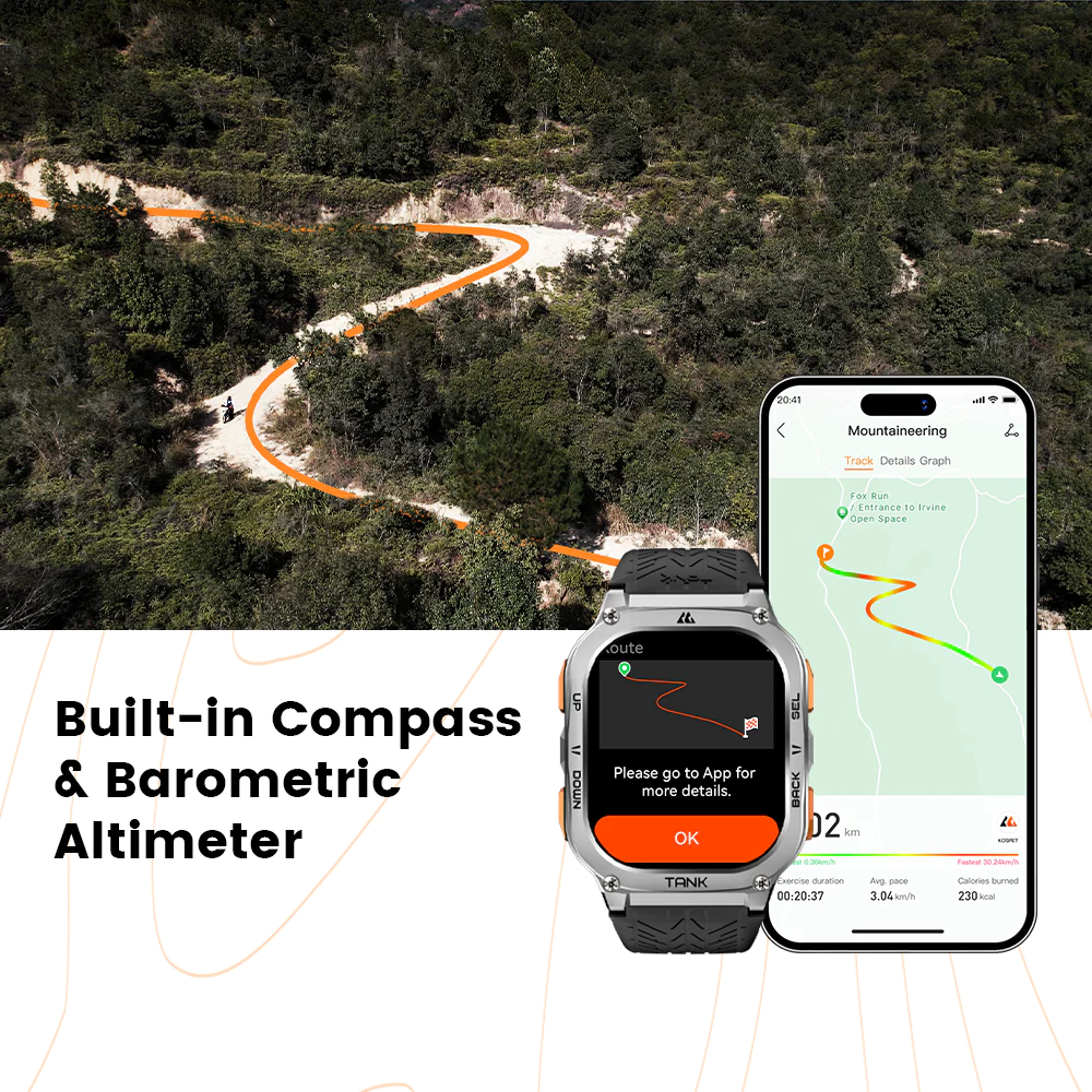 Kospet Tank M3 Ultra Dual GPS Rugged Smart Watch (1)