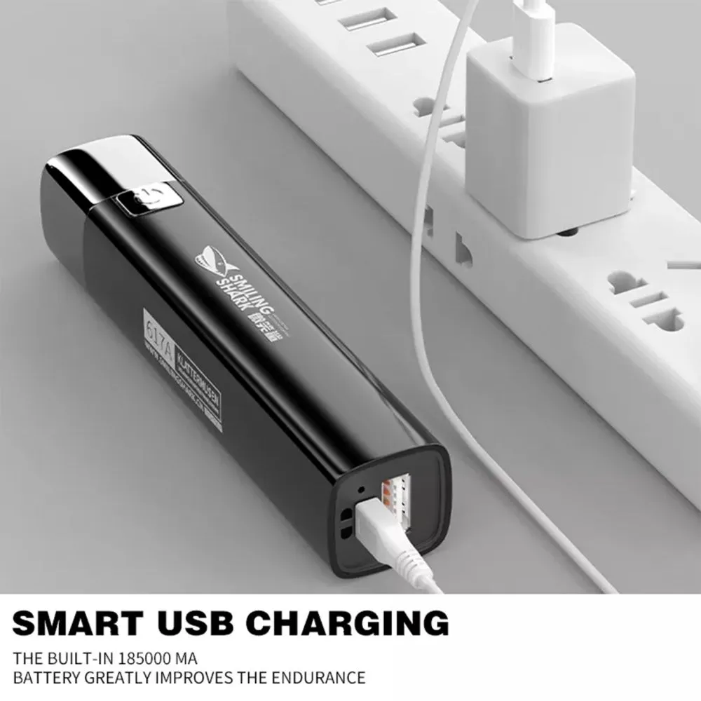 Smiling Shark 617A LED Rechargeable Torch Light (1)