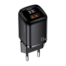 USAMS US-CC152 T46 33W PD+QC Digital Display Fast Charger (EU) (1)