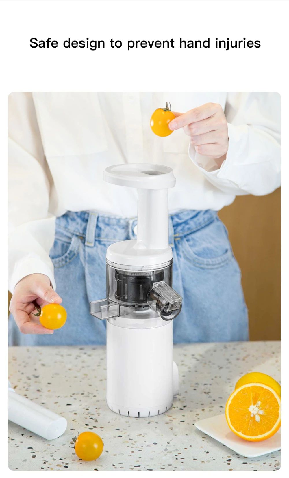 Xiaomi BJ08 Bud Portable Mini Electric Slow Juicer Blender Water-free Juicer (Non Rechargeable) (1)