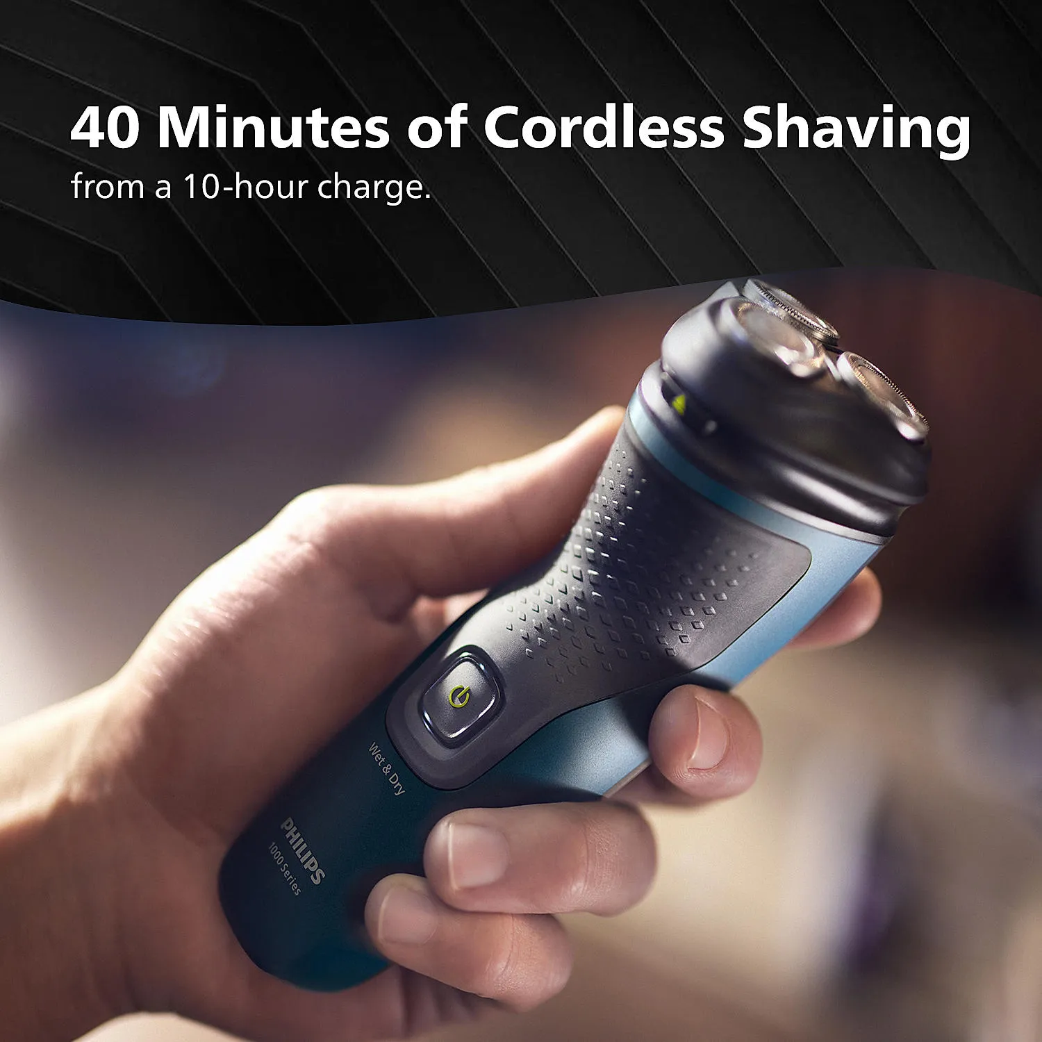 Philips S115103 Electric Shaver Wet and Dry Shave Self Sharpening Blades Cordless Waterproof Shaver (1)