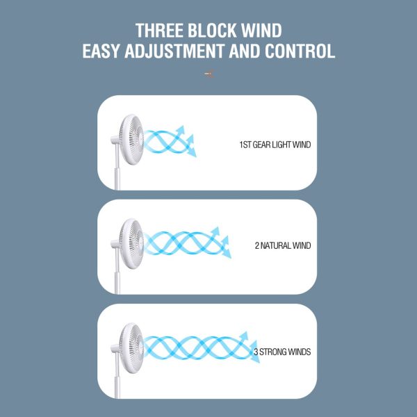 Xundd XDOT-024 Telescope Circulating Rechargeable Folding Fan (1)