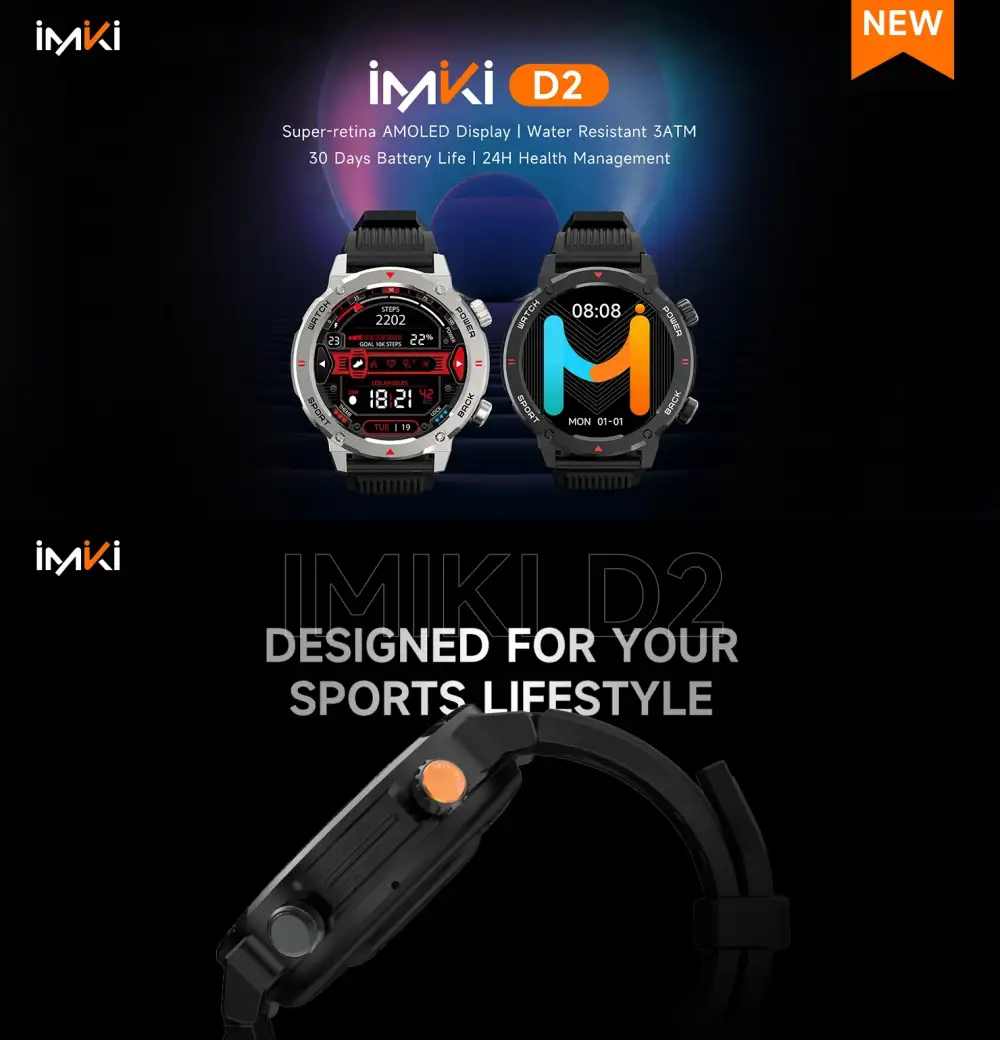 Imiki D2 BT Calling rugged Smart Watch (1)