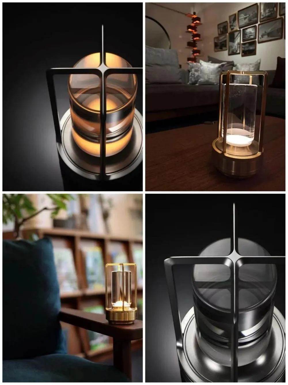 Modern Aluminum Portable Cordless LED Table Lamp Wireless Dimmable Rechargeable (1)