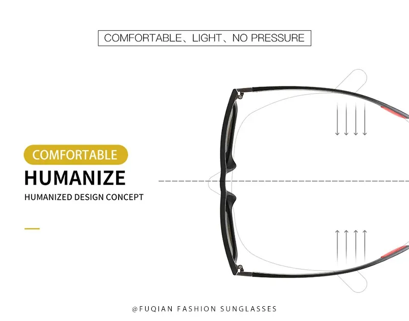 Polarized Sunglasses Men Women Classic Square V400 (1)