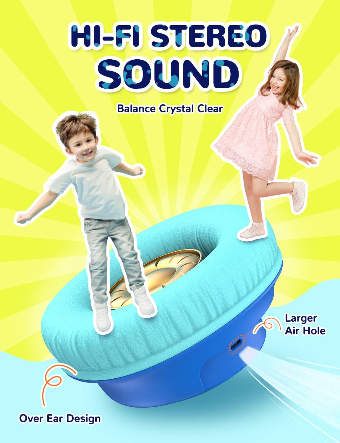 iClever BTH18 Kids Bluetooth Headphone (1)