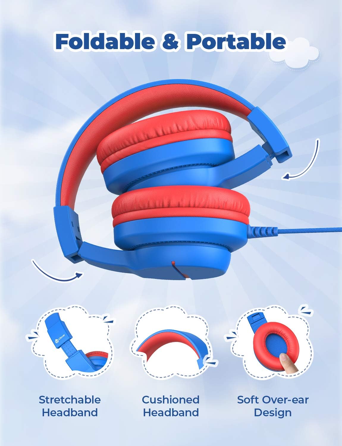 iClever HS19 Kids Wired Headphone (1)