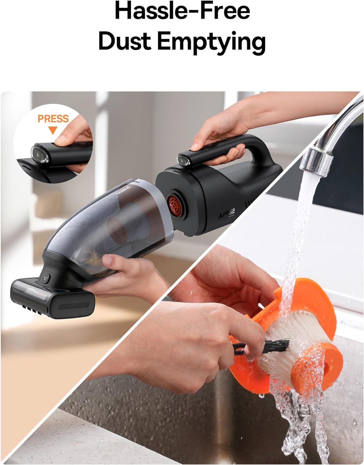 Baseus AP02 Wireless Car Vacuum Cleaner With LED Light