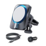 ESR 15W Fastest Car Charger with MagSafe and CryoBoost for for iPhone 15141312 Series (Frosted Silver) Apple Certified (1)