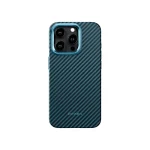 PITAKA MagEZ Case Pro 4 for iPhone 15 Pro 15 Pro Max -1500D BlackBlue (Twill)