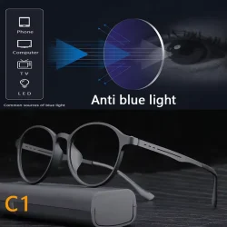 Ultralight Titanium Photochromic Eye Glasses Short Sight Eyewear (1)
