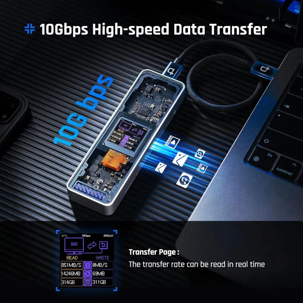 Dockcase Explorer Edition Smart M.2 NVMe SSD Enclosure Pro