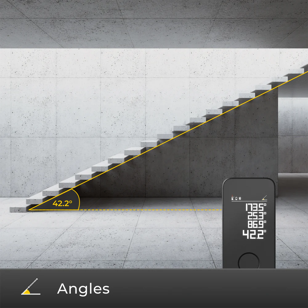 HOTO Smart Laser Measure Pro High Precision Digital Laser Tape Measuring Tool