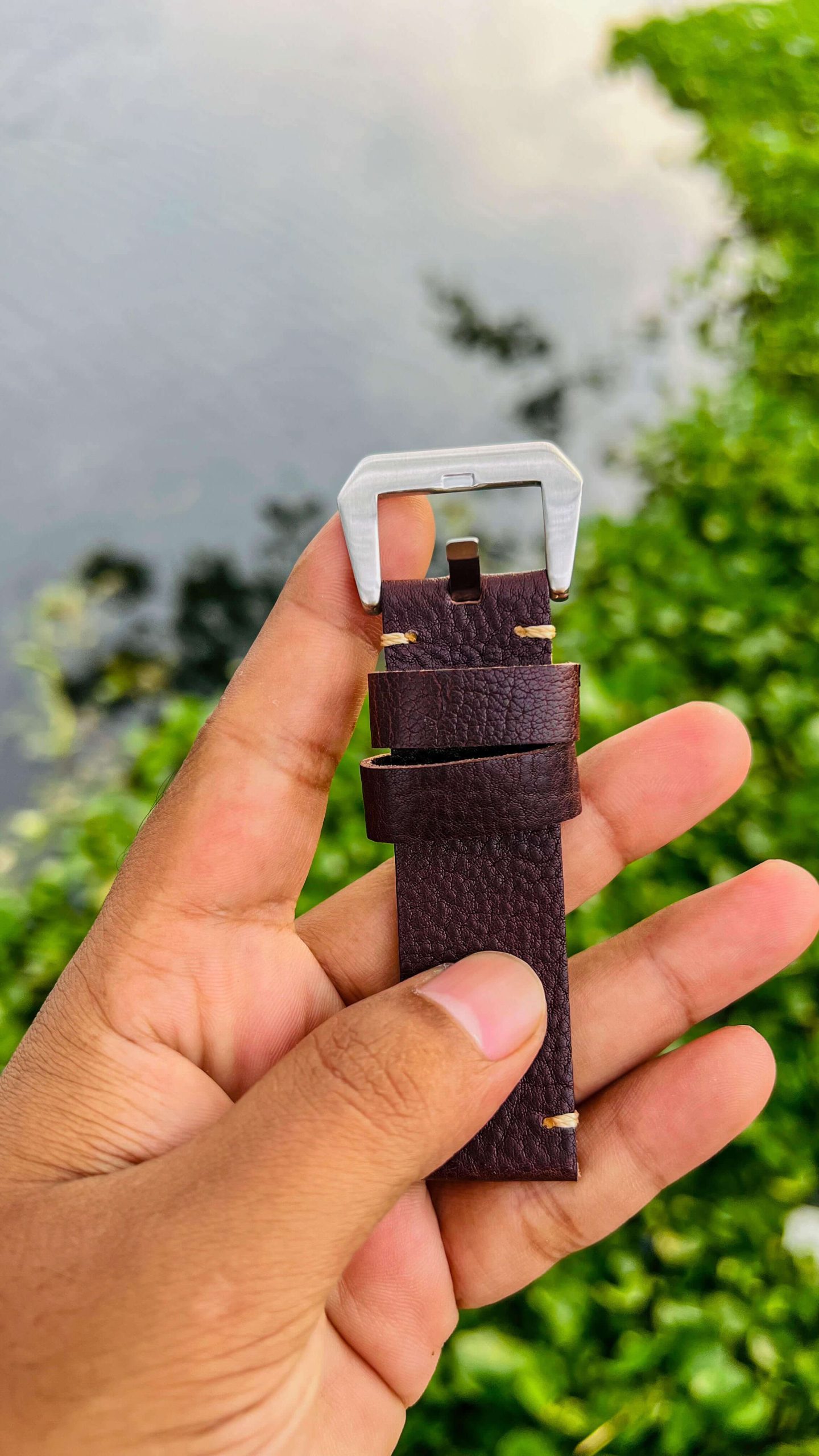 Italy Vintage Premium Genuine Leather Watch Strap 22mm