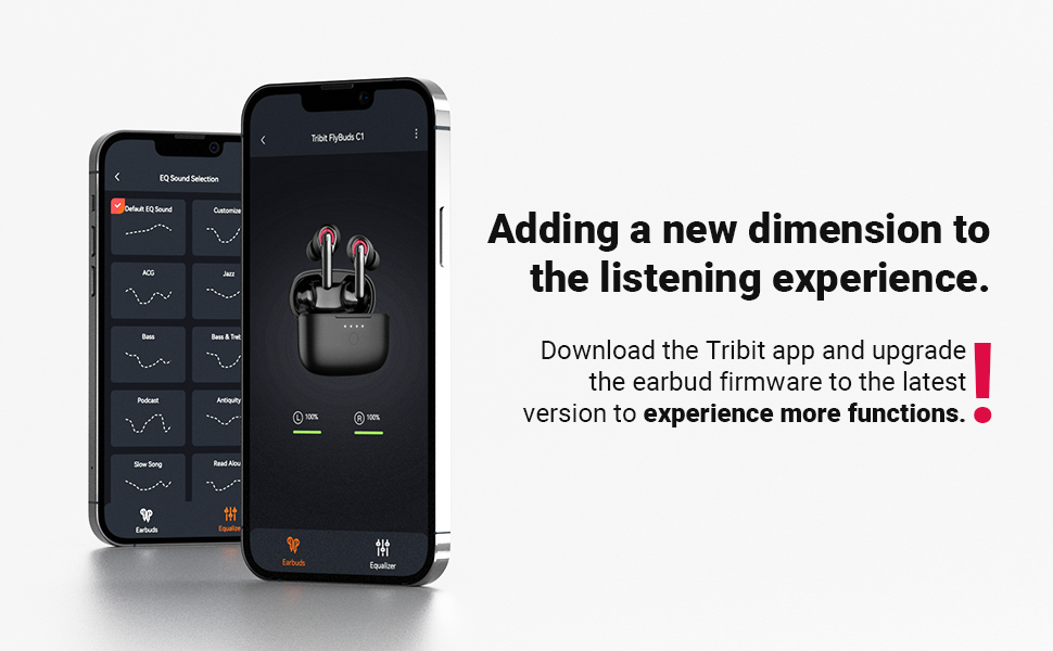 Tribit FlyBuds C1 ANC Earbuds