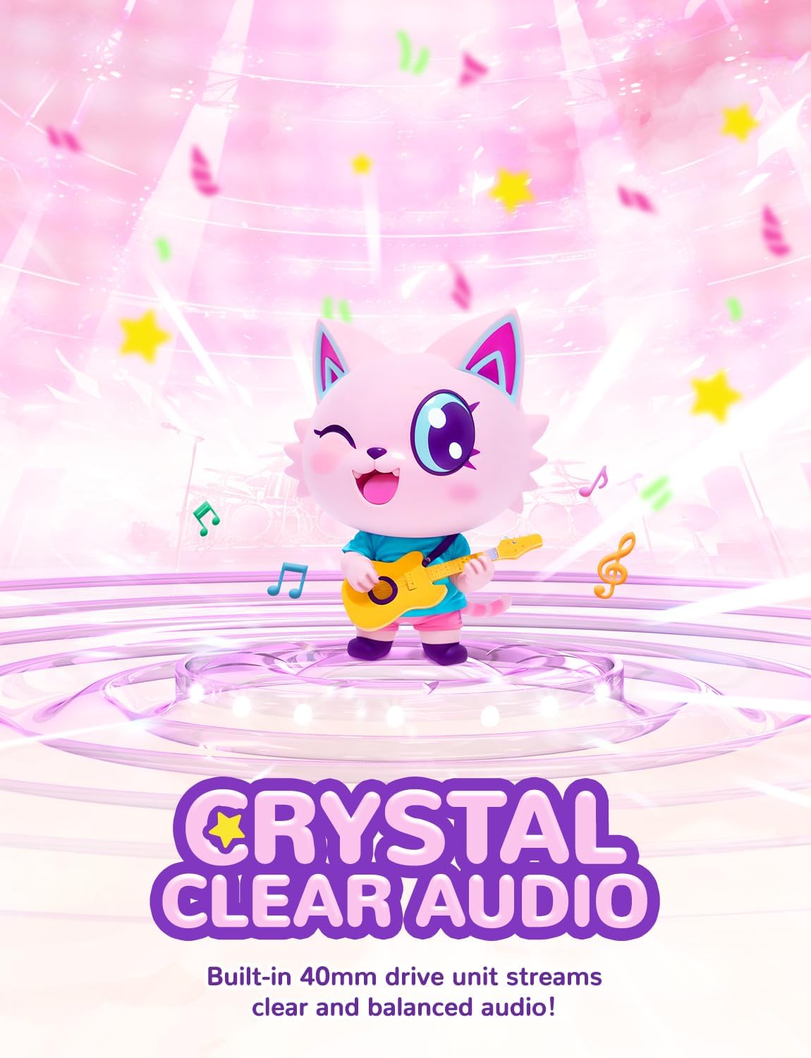 iClever HS25 Cat Ear Kids Headphones