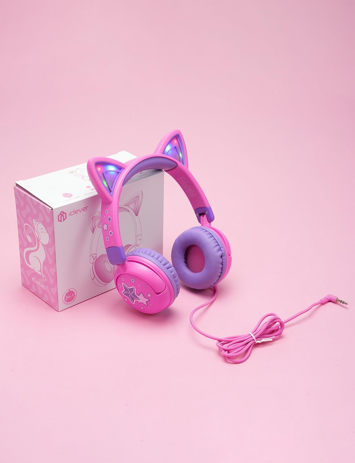 iClever HS25 Cat Ear Kids Headphones