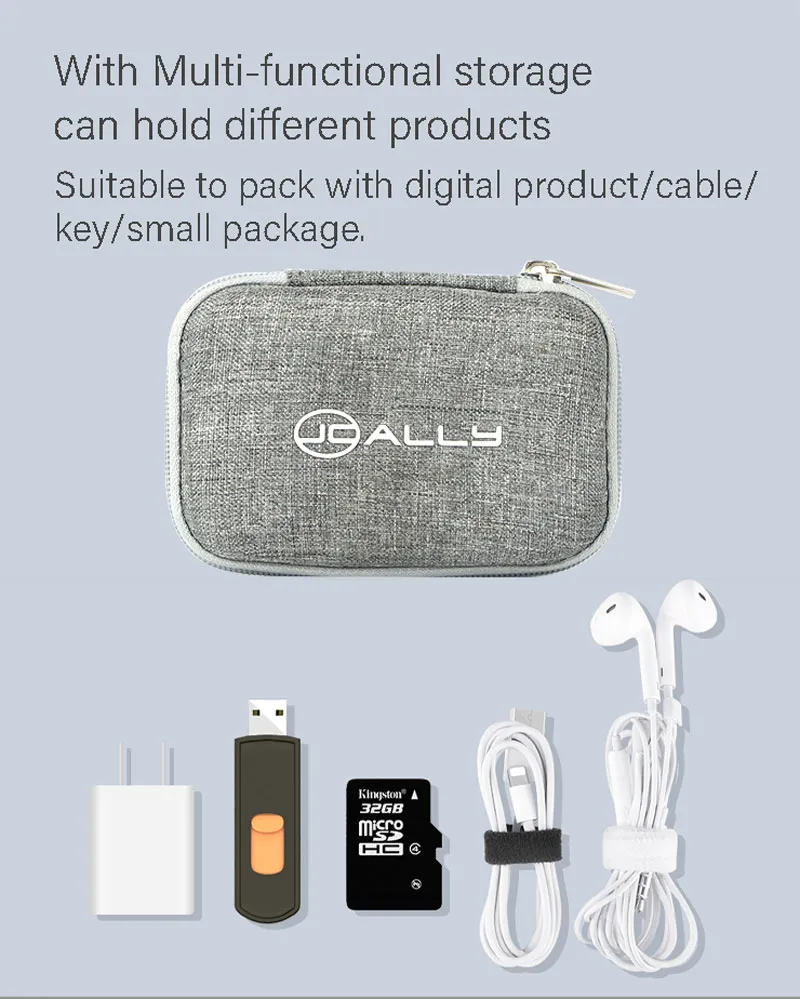 JCALLY JCBG2 Earphone Carrying Case