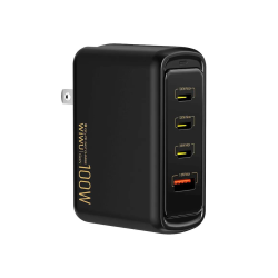 WiWU PD 100W GaN Wall Charger With Universal Travel US EU UK Plug