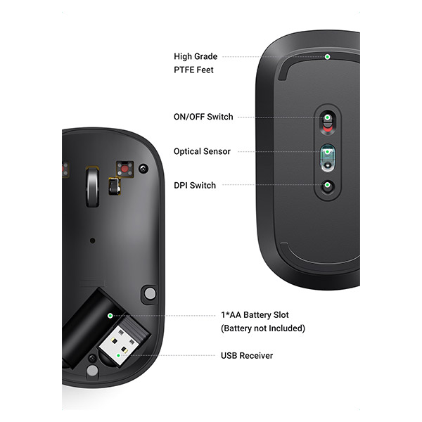 UGREEN MU001 (90372) Portable Wireless Mouse