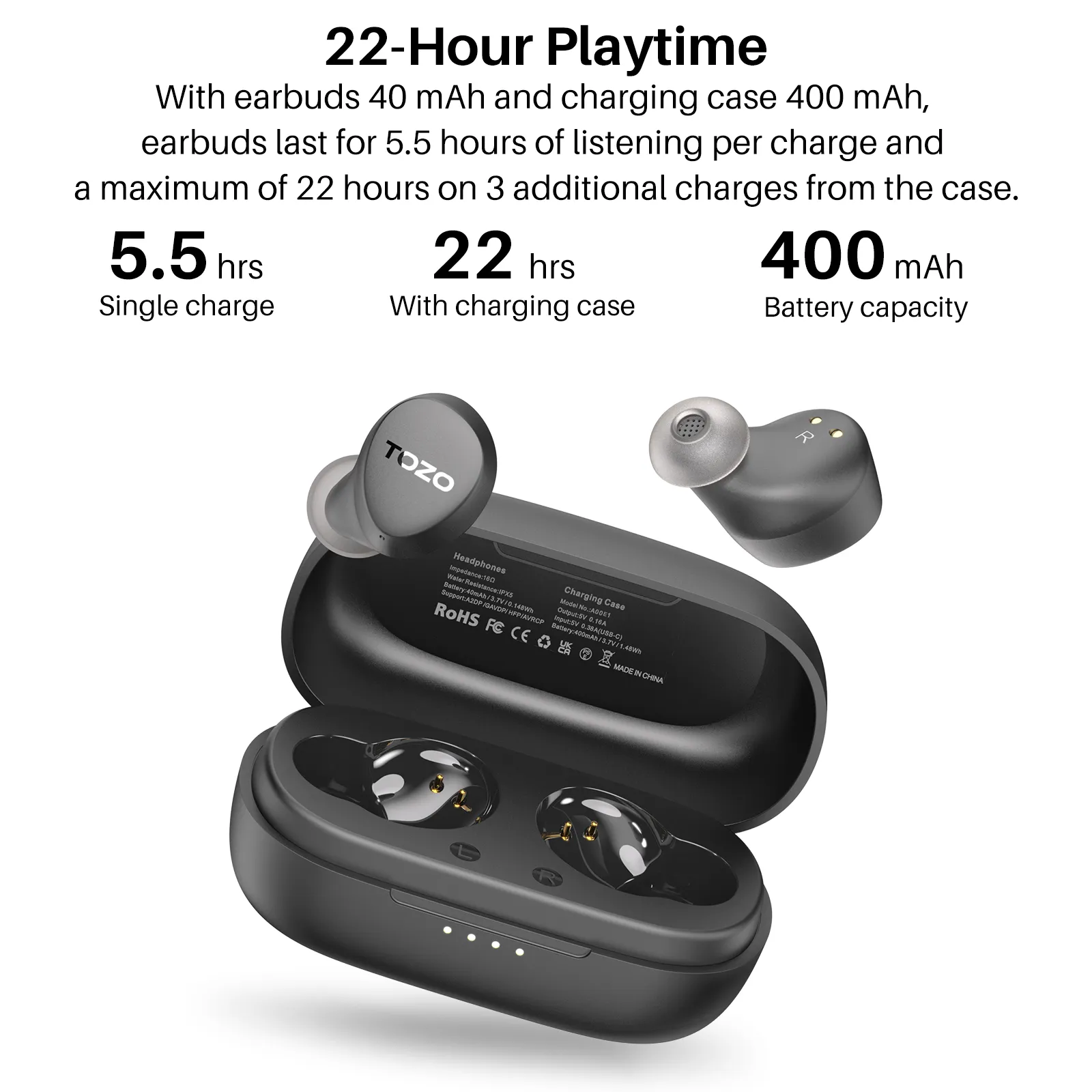 TOZO Agile Dots TWS Earbuds