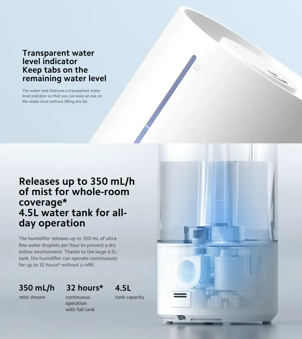Xiaomi Smart Humidifier 2 UV-C Sterilisation 4.5L (MJJSQ05DY)