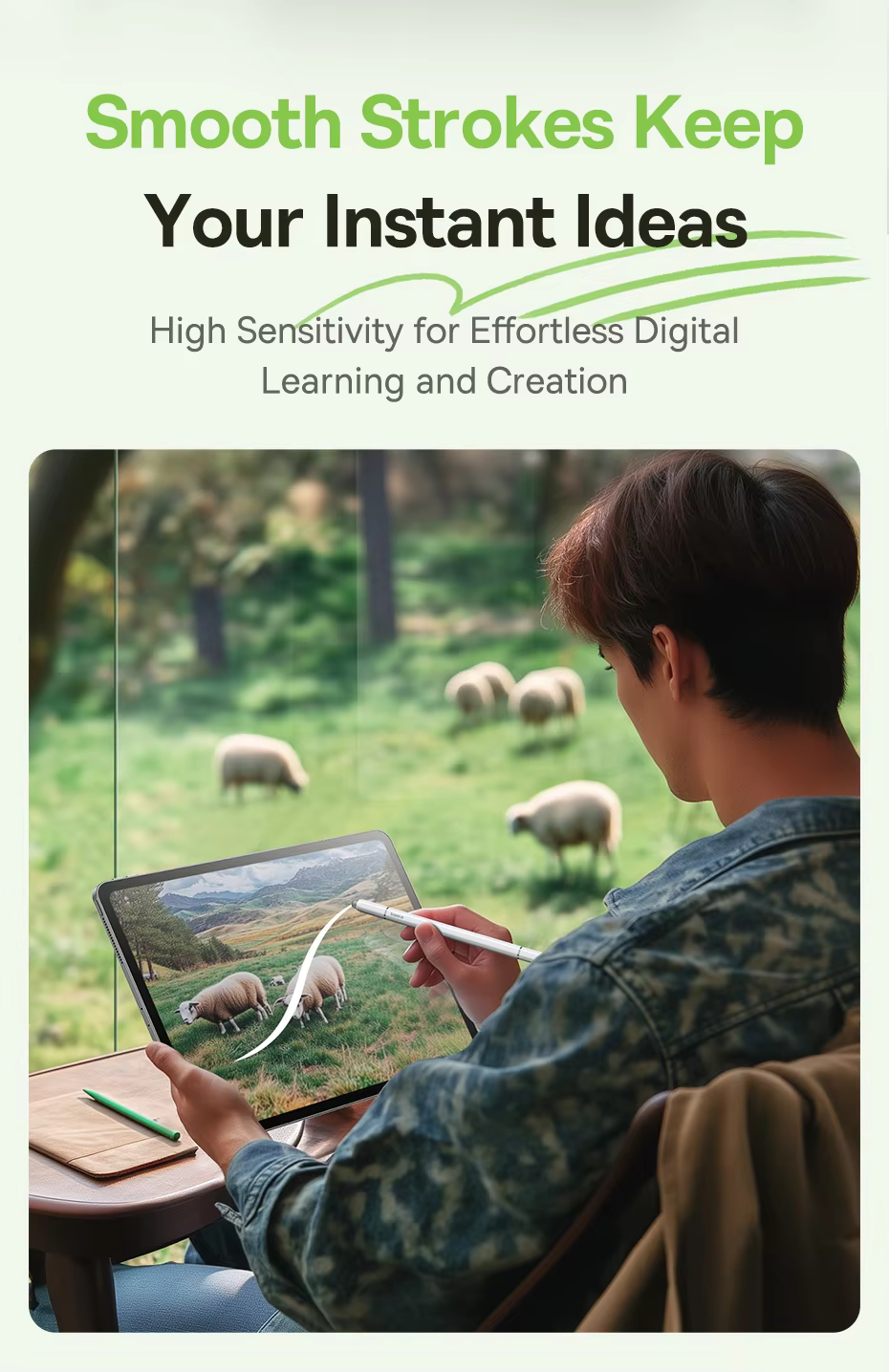 Baseus BS-PS051 3 in 1 Multifunctional Magnetic Stylus Pen For iPad All Tablet Phone Pencil