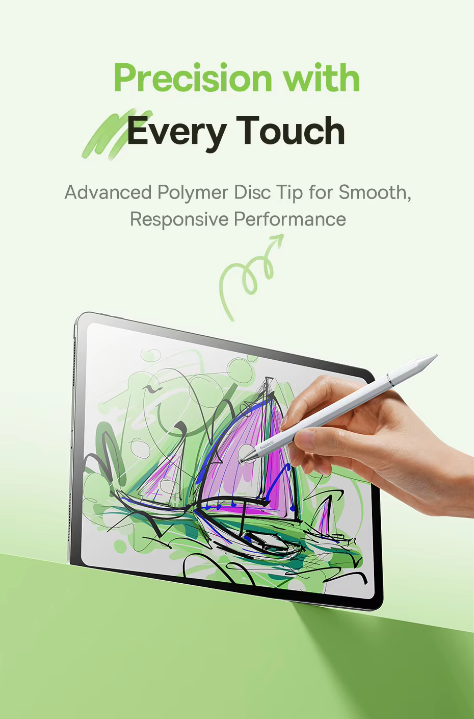 Baseus BS-PS051 3 in 1 Multifunctional Magnetic Stylus Pen For iPad All Tablet Phone Pencil