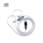 KZ M2 Dual Mic Type C EQ Tuning Switch Silver Plated Upgrade Cable
