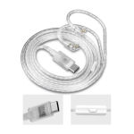 KZ Type C OFC Silver Plated Earphone Cable with Mic