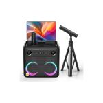 Ikarao Xtreme Break X2 All in One Karaoke Portable Bluetooth Speaker With Built-In 10 Inch Tablet And Wireless Microphone