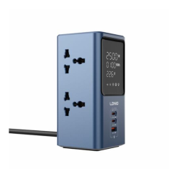 LDNIO SC2 PD 45W GaN USB-C Fast Charging 7-in-1 Charge Station Power Strip with LED Screen