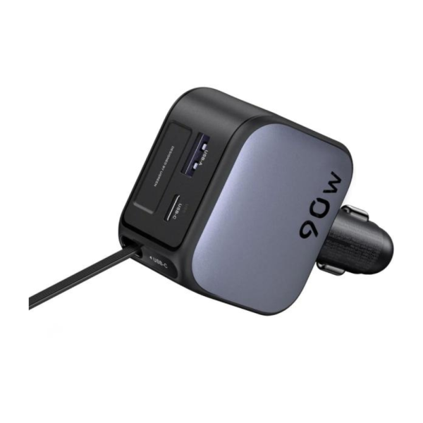 UGREEN EC603 90W Retractable Car Charger With Retractable Cable