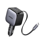 UGREEN EC603 90W Retractable Car Charger With Retractable Cable