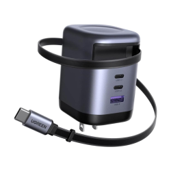 UGREEN Nexode X606 100W GaN USB-C Retractable Charger with Built-in Cable