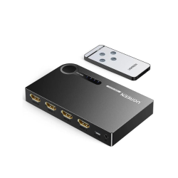 UGREEN 40234 3 In 1 Out 4K HDMI Splitter With IR Remote Control