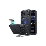 ESR Cyber Tough Magnetic Case for iPhone 17 Series – Camera Control, Built-in Stash Stand, MagSafe Compatible
