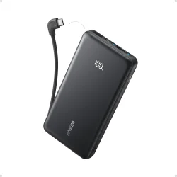 Anker Zolo 10000mAh 22.5W Power Bank with Built-in Type-C Cable