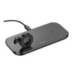 Hoco CW65 15W 3 in 1 Ultra Thin North Tabletop Wireless Fast Charger