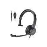 EKSA Telecom H15 Black Wired Over-Ear Professional Mono Headphone