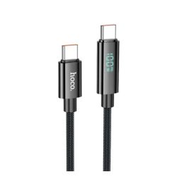 Hoco U125 Benefit 100W Fast Charging Data Cable with Display (Type-C to Type-C)